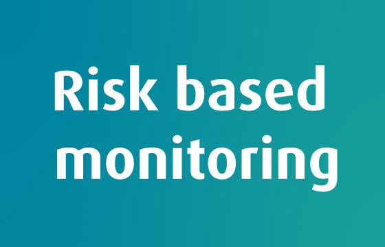 Picture with text Risk based monitoring