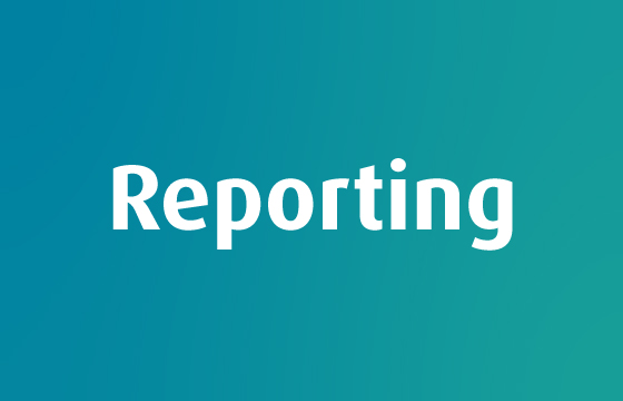 Picture with text Reporting