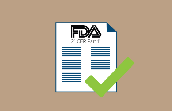 Image shows visually simplified FDA certificate passed